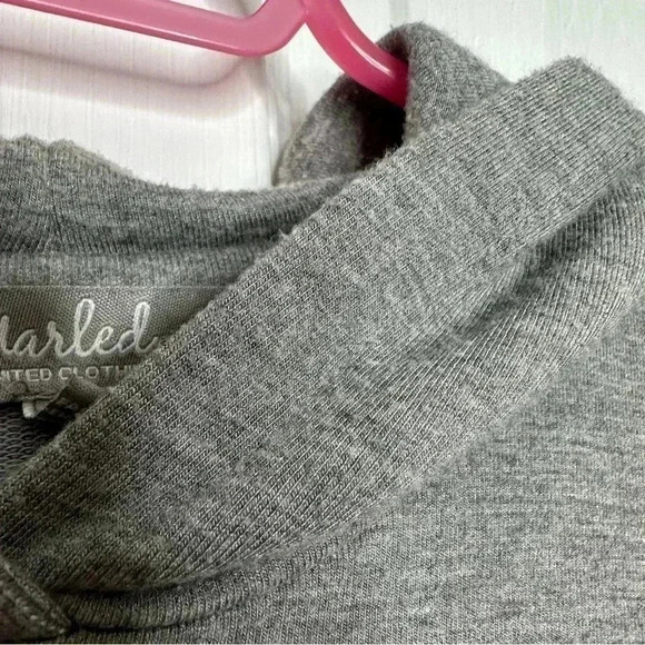 Marled  Reunited Hoodie Love Grey/White/Pink/Red Size Medium - Picture 7 of 16